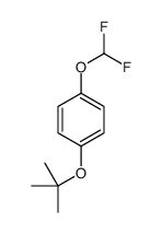 1-(difluoromethoxy)-4-[(2-methylpropan-2-yl)oxy]benzene结构式