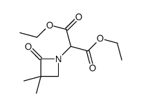 diethyl 2-(3,3-dimethyl-2-oxoazetidin-1-yl)propanedioate Structure