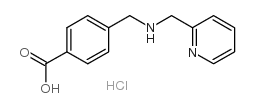 4-([(2-吡啶甲基)氨基]甲基)苯甲酸盐酸盐结构式