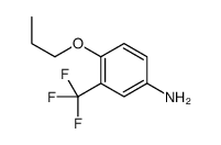 4-丙氧基-3-三氟甲基苯胺结构式