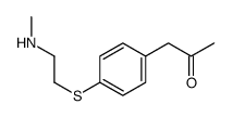 1-[4-[2-(methylamino)ethylsulfanyl]phenyl]propan-2-one结构式
