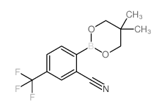 2-(5,5-Dimethyl-1,3,2-dioxaborinan-2-yl)-5-(trifluoromethyl)benzonitrile Structure