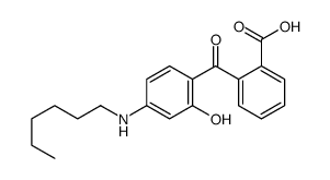 2-[4-(hexylamino)-2-hydroxybenzoyl]benzoic acid Structure