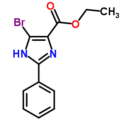 ETHYL 4-BROMO-2-PHENYL-IMIDAZOLE-5-CARBOXYLATE Structure