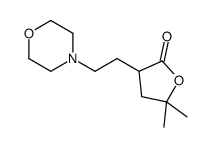 5,5-dimethyl-3-(2-morpholin-4-ylethyl)oxolan-2-one Structure
