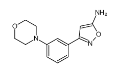 3-(3-吗啉-4-苯基)-5-氨基异噁唑结构式
