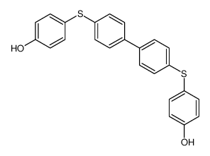 4-[4-[4-(4-hydroxyphenyl)sulfanylphenyl]phenyl]sulfanylphenol结构式