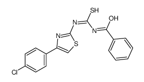 N-[[4-(4-chlorophenyl)-1,3-thiazol-2-yl]carbamothioyl]benzamide结构式