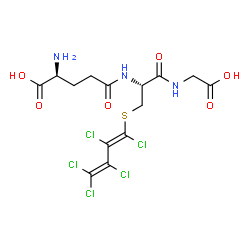 S-(1,2,3,4,4-pentachloro-1,3-butadienyl)glutathione Structure