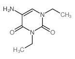 2,4(1H,3H)-Pyrimidinedione,5-amino-1,3-diethyl- Structure