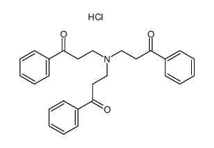 Tris(β-benzoylethyl)amin-hydrochlorid结构式