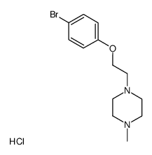 N-<2-(4-bromophenoxy)ethyl>-N'-methylpiperazine dihydrochloride结构式