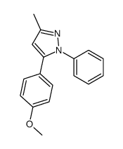 5-(4-methoxyphenyl)-3-methyl-1-phenylpyrazole Structure
