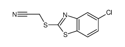 2-[(5-chloro-1,3-benzothiazol-2-yl)sulfanyl]acetonitrile结构式