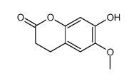 7-hydroxy-6-methoxy-3,4-dihydrochromen-2-one Structure
