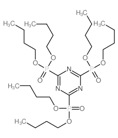 2,4,6-tris(dibutoxyphosphoryl)-1,3,5-triazine Structure