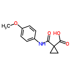 1-[(4-Methoxyphenyl)carbamoyl]cyclopropanecarboxylic acid Structure