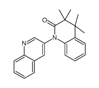 3,3,4,4-tetramethyl-1-quinolin-3-ylquinolin-2-one结构式