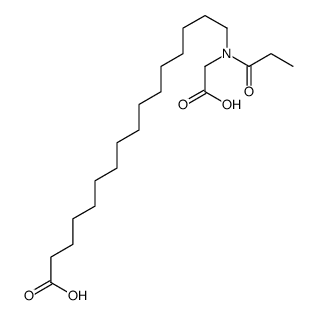 16-[carboxymethyl(propanoyl)amino]hexadecanoic acid结构式