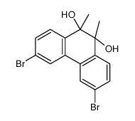 3,6-dibromo-9,10-dimethylphenanthrene-9,10-diol Structure