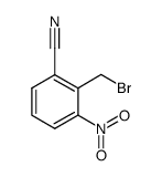 2-(bromomethyl)-3-nitrobenzonitrile Structure