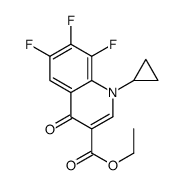 1-cyclopropyl-6,7,8-trifluoro-1,4-dihydro-4-oxo-3-quinolinecarboxylic acid ethyl ester Structure