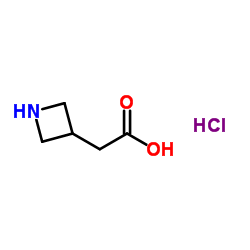 3-Azetidinylacetic acid hydrochloride (1:1) Structure