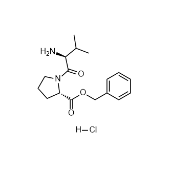 Benzyl L-valyl-L-prolinate hydrochloride Structure