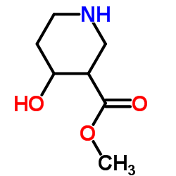 4-羟基哌啶-3-甲酸甲酯结构式