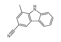 1-Methyl-9H-carbazol-3-carbonitril结构式