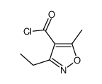 3-ethyl-5-methyl-1,2-oxazole-4-carbonyl chloride结构式