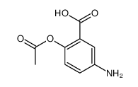2-acetyloxy-5-aminobenzoic acid Structure