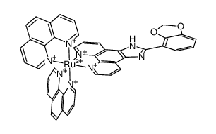 [Ru(1,10-phenanthroline)2(2-(2,3-methylenedioxyphenyl)imidazo[4,5-f]1,10-phenanthroline)](2+)结构式