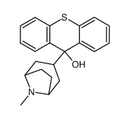 9-(8-methyl-nortropan-3-yl)-thioxanthen-9-ol结构式