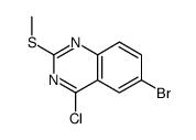 6-溴-4-氯-2-(甲基硫烷基)喹唑啉结构式
