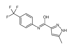 5-methyl-N-[4-(trifluoromethyl)phenyl]-1H-pyrazole-3-carboxamide Structure