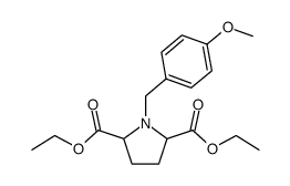 DIETHYL 1-(4-METHOXYBENZYL)PYRROLIDINE-2,5-DICARBOXYLATE structure