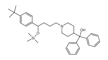 O-trimethylsilyl Terfenadine Structure