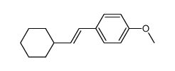 trans-1-methoxy-4-(2-cyclohexylethenyl)benzene Structure