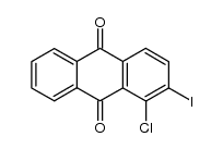 1-chloro-2-iodoanthraquinone Structure