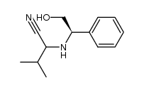 (R)-2-[(2-hydroxy-1-phenylethyl)amino]-3-methylbutanenitrile Structure