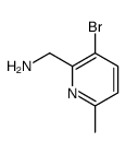 (3-bromo-6-methylpyridin-2-yl)methanamine Structure