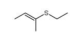 (E)-2-(ethylthio)-2-butene结构式