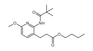 butyl 3-[2-[(2,2-dimethylpropanoyl)amino]-6-(methyloxy)-3-pyridinyl]propanoate Structure