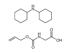 2-(((烯丙氧基)羰基)氨基)乙酸 二环己胺盐结构式
