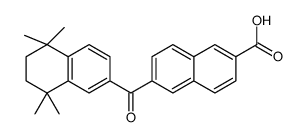 6-[(1,2,3,4-Tetrahydro-1,1,4,4-tetramethylnaphthalene)-6-ylcarbonyl]-2-naphthalenecarboxylic acid结构式