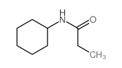 Propanamide,N-cyclohexyl- Structure