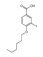4-(己氧基)-3-碘苯甲酸结构式