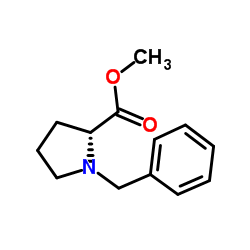 (R)-Methyl1-benzylpyrrolidine-2-carboxylate结构式