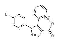 1-(5-溴吡啶-2-基)-5-(2-氯苯基)吡唑-4-羧酸甲酯结构式
